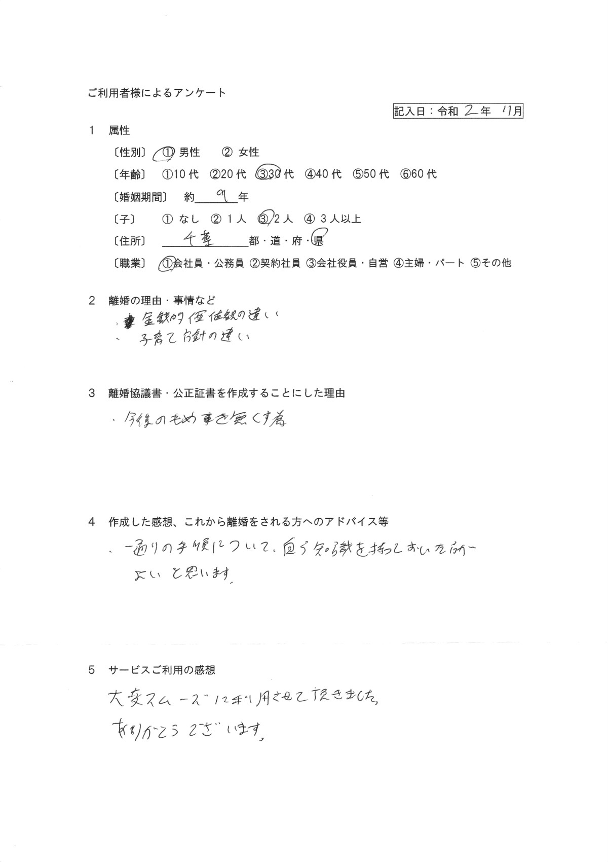 162公正証書・男性